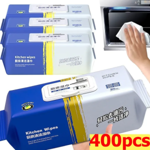 KDST 400Pcs Kitchen Wipes / Multipurpose Dish Cleaning Wipes / Degreasing Anti-Oil Table Removal Wiping Rag / Household Disposable Oil Stains Wiping Tissue COD