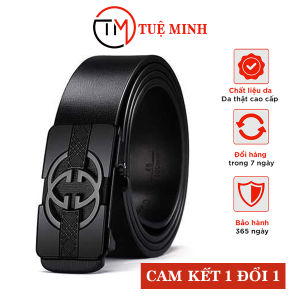 Thắt Lưng Nam Da Bò Khóa Tự Động Hợp Kim Chống Gỉ Dây Nịt Nam Luồn Trong Bản Nhỏ RT10