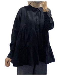 AYDA - Dita Blouse Wanita | KEMEJA RUFFLE WANITA RAMPEL FULL KANCING BUSUI FRIENDLY