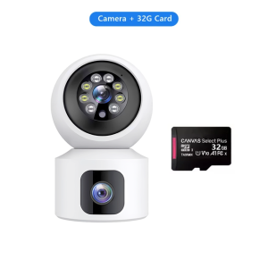 4G Dual Lens Camera CCTV 8MP 4K HD Baby Monitor Auto Tracking Human Detect Home Security Surveillance PTZ Camera
