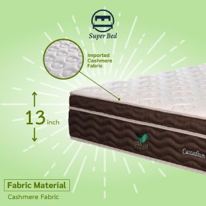 [READY STOCK]ECO-LEX CASCADIUM Mattress Tilam with 5-Zone Body Support Pocket Spring & Nature Latex - Single / Super Single / Queen / King