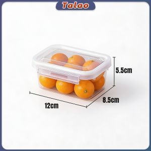 TalaoRefrigerator Freezer Storage Box Kitchen Meat Seafood Fruit Vegetable Clear Sealed Box 300ml 900ml
