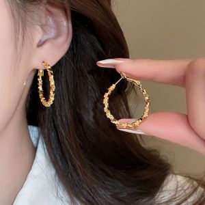 BEAUTYLADIES ตะขอเจาะรู ต่างหูวงกลมผู้หญิง พูดเกินจริง ง่ายๆ อุปกรณ์เสริมเครื่องประดับหู หวานหวานแหววว ตกแต่งหู ต่างหูแหวนกลม ของขวัญสำหรับเด็ก