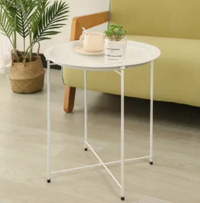 New Round Metal Coffee Table Side Table Desk Round Table Nordic Desk