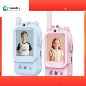Kids Video Walkie Talkie 2 Pack 500M Long Range Rechargeable Clear Sound Outdoor Adventure Toy Gift for Boys Girls