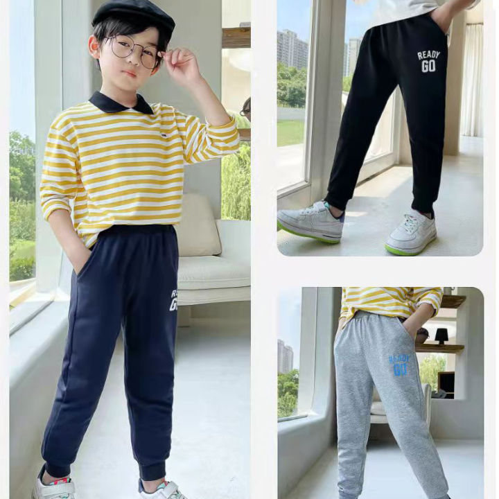 Kingstar123 Jogger Pants for Boys Kids Thin Sports Trousers Loose Casual  Printed Mosquito Repellent Summer