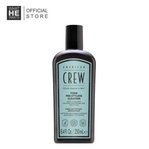 American Crew Fiber Pre-Styling Cleanser 250ml | Hair Rebuilding Shampoo for Men | Scalp Balance | Styling Prep