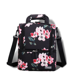 Orzbow đôi sữa mẹ túi cách điện làm mát cho con bú mẹ Máy hút sữa Túi ba lô không thấm nước xách tay Túi cơm trưa Túi đi cắm trại