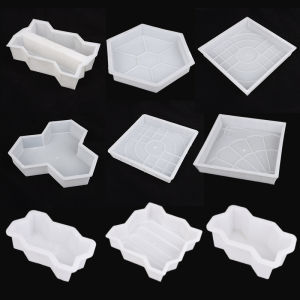 [Mariannes] Diy Path Maker Concrete Molds Garden Pavement Mold Road Path Paving Brick Mould