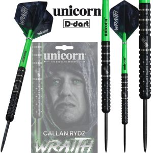 UNICORN STEEL TIP DARTS - 21G/25G Callan Rydz Wraith 90% TUNGSTEN DART SET ORIGINAL STEEL DART
