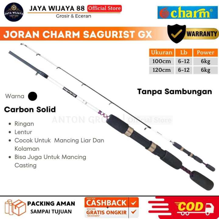 Joran Charm Sagurist GX Spinning 100 CM, 120 CM 1 Section Japan Style Fiber Solid