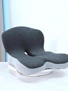 Back and Seat Cushion Car Seat Cushion Memory Foam L-Shaped Integrated Car Cushions Ergonomic Car Cushion for Big People with Back Support (Black)