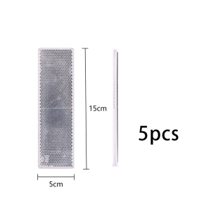 5Pcs Car Safety Reflective Sticker Truck Warning Night Light Reflector Sticker Red White