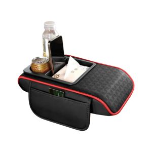 NGFINV5 Heightened Center Console Armrest Cushion Thicken Multifunctional Car Elbow Support Pad Breathable Comfortable Auto Armrest Cover Car Interior