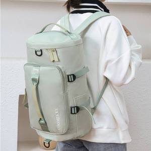 🌟  New Fashion Large Capacity Sport Fitness Travel Bag Backpack 旅行包大容量多功能手提双肩包圆桶单肩背包训练运动包