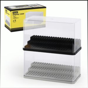 กล่องใส่ของเล่น ไม่ต้องสะกดคำ กล่องแสดงสินค้า การแสดงของเล่นบล็อกตัวต่อ โปร่งใส อนุภาคขนาดเล็ก