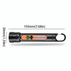 OOG Built-in Battery LED Flashlight White  Side Light USB Charging Flashlight New Model USB Charging High-Intensity Flashlight Outdoor Use
