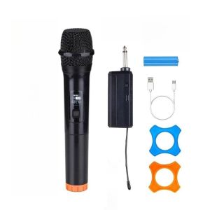 Wireless Microphone Dynamic Handheld Microphones Mic with Rechargeable Receiver for Wedding Party Church Club