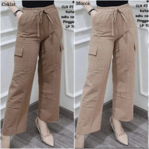 Celana Cargo Wanita Premium / Celana Kulot Cargo Wanita Korean Style Terlaris