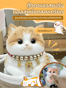 จำลองแมวบีบดนตรี / สิ่งประดิษฐ์คลายการบีบอัด คลายการบีบอัด แมวสีส้มน่ารัก สัตว์เล็กบีบ DIY ของเล่นของขวัญสำหรับเด็กผู้หญิง 仿真猫咪捏捏乐