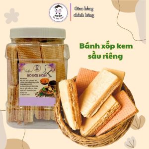 Bánh Xốp Kem Sầu Riêng 400g Bò Đội Nón