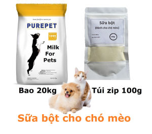 Sữa bột chó mèo Orgo 100gr Zip sữa dinh dưỡng thú cưng