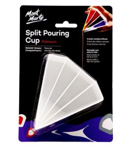 Mont Marte Split Pouring Cup/Silicone Split Pouring Cup Premium
