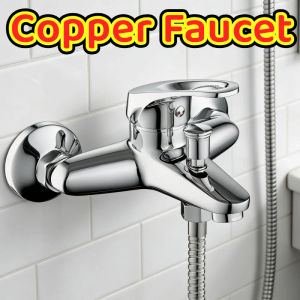 Wall Mounted Faucet for ShowerBathtub Waterfall Bath Faucet Brass Chrome Finish Bath Shower Mixer Hot and Cold Water