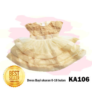 Dress Baju Bayi Perempuan Gaun Balita Bayi 0- 18 bulan Princess KAP106