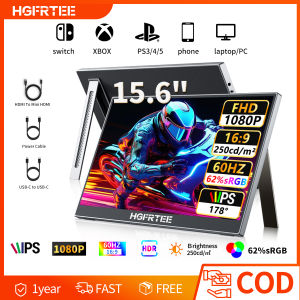 HGFRTEE15.6-inch HD Stand Portable Monitor 1080pScreen Suitable for Laptops Mobile Phones PC Mac