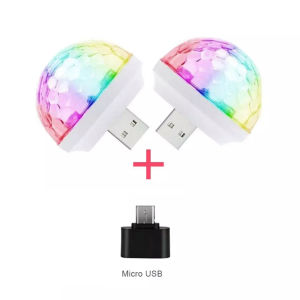 ไฟดิสโก้เทคLED USB ควบคุมไฟด้วยเสียง ไฟปาร์ตี้ ไฟดิสโก้เทค ไฟดิสโก้ ไฟเธค มือถือใช้ได้แถมฟรีตัวต่อมือถือ น้ำหนักเบาพกพาได้ทุกที่ทุกเวล