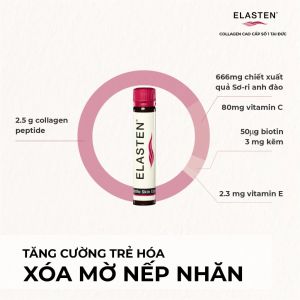 Collagen Elasten Giúp Da Căng Mịn Chống Lão Hóa Tóc Chắc Khỏe Collagen Số 1 Tại Đức 28 ống x 25ml - PANCY