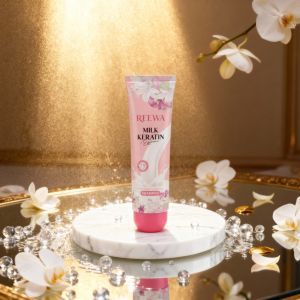 ขนาดพกพา 80g. (แบบหลอดบีบ) ❀•°❀ แชมพูน้ำนมเคราติน REEWA ❀°•❀