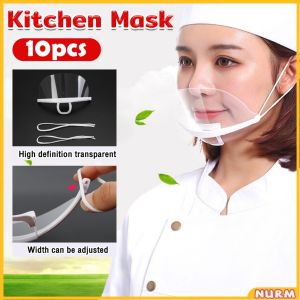 Nurm Plastic Kitchen Mask Transparent Mask 10pcs Chef Masks