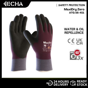 ATG MaxiDry Zero 56-451 Safety Gloves - Waterproof & Oilproof Glove Oil & Water Repellence Glove