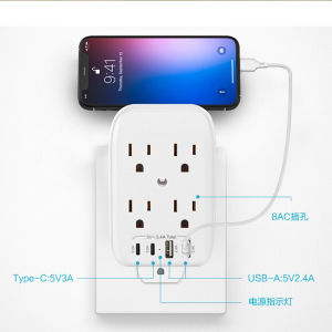 ใหม่ US มาตรฐานรางปลั๊กไฟ Extender ซ็อกเก็ตหลายเต้ารับใช้ในครัวเรือนปลั๊กติดผนัง 1 ถึงหลายตัวแปลงอะแดปเตอร์ปลั๊กไร้สาย