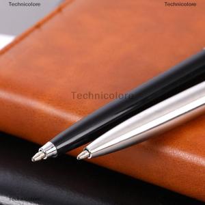 [COD] Technicolore ปากกาลูกลื่นสแตนเลสสีที่เป็นเอกลักษณ์กดปากกาหัวบอลปากกาเครื่องเขียนอุปกรณ์สำนักงาน