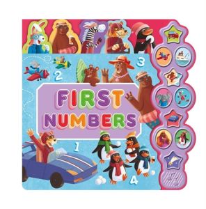 First Numbers Sound Book For Preschool Kids With Animals Objects Vehicles & More