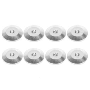 8Pack 25x5mm Aluminum Alloy Speaker AMP Isolation Feet Mat Floor Base Pad For Turntable DAC Radio Cabinet