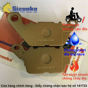 Má phanh đĩa chống trượt Exciter 150-155 bánh trước Sirius Fi 2016+ Grande NVX 2018+ PADNMK04 hiệu Sizuoka Cuocsongvan
