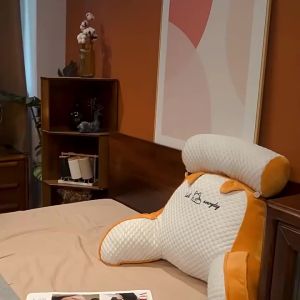 Sofa Throw Pillows Triangular Reading Pillow Removable Washable Bedside Large Backrest Waist Cushion Dormitory Office Pillow