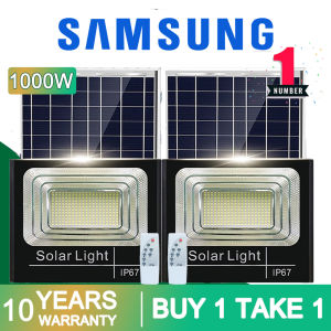 100% Original SAMSUNG Solar Spotlight Outdoor Waterproof - LED Wall Lamp Street & Landscape Lighting with Remote Control Energy-Saving