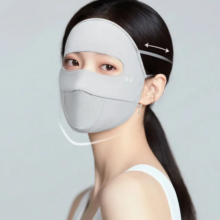 XIMESHAO%20Sunscreen%20Face%20Scarf%20Ice%20Silk%20%20Face%20%20Summer%20Face%20Cover%20Elastic%20Face%20Scarves%20Face%20Gini%20%20Women/Girls%20-%20Image%204