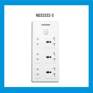 Ổ cắm có dây Nanoco NES5215-3 NES332U-3 NES3332-3 NES3320-5 thiết kế nhựa cao cấp cho khả năng chống cháy chống va đập.