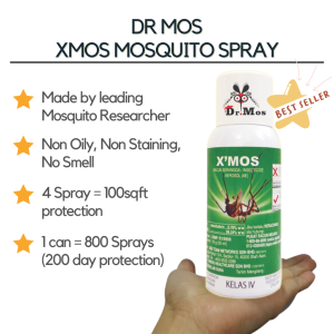 XMos Mosquito Repellent & Killer | 100% Safe Created by Leading Mosquito Researcher | Mosquito Free Money-Back Guarantee