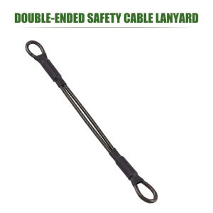 3pcs Helmet Anti-Theft Rope 180mm Motorcycle Steel Cable Lock Rope