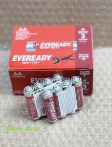 Hộp 48 viên pin tiểu AA đỏ 1.5V EVEREADY Heavy Duty dùng cho remote TV đồng hồ treo tường đồ chơi