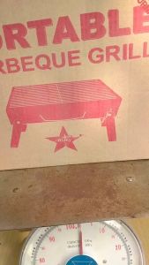 Panggang Portabel Arang Terbuat dari Bahan Logam Besi Kalerbon