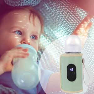 ขวดนมทำความร้อนชาร์จ USB แขนความร้อนนมร้อนถุง20อุณหภูมิปรับได้ฉนวน Breastmilk