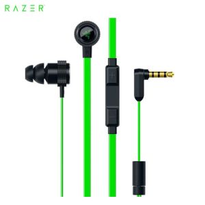 100% Original Razer Hammerhead Pro V2 Headphones Omnidirectional Microphone and Volume Controls In-Ear PC and Music Analog Gaming Headset (Black & Green)